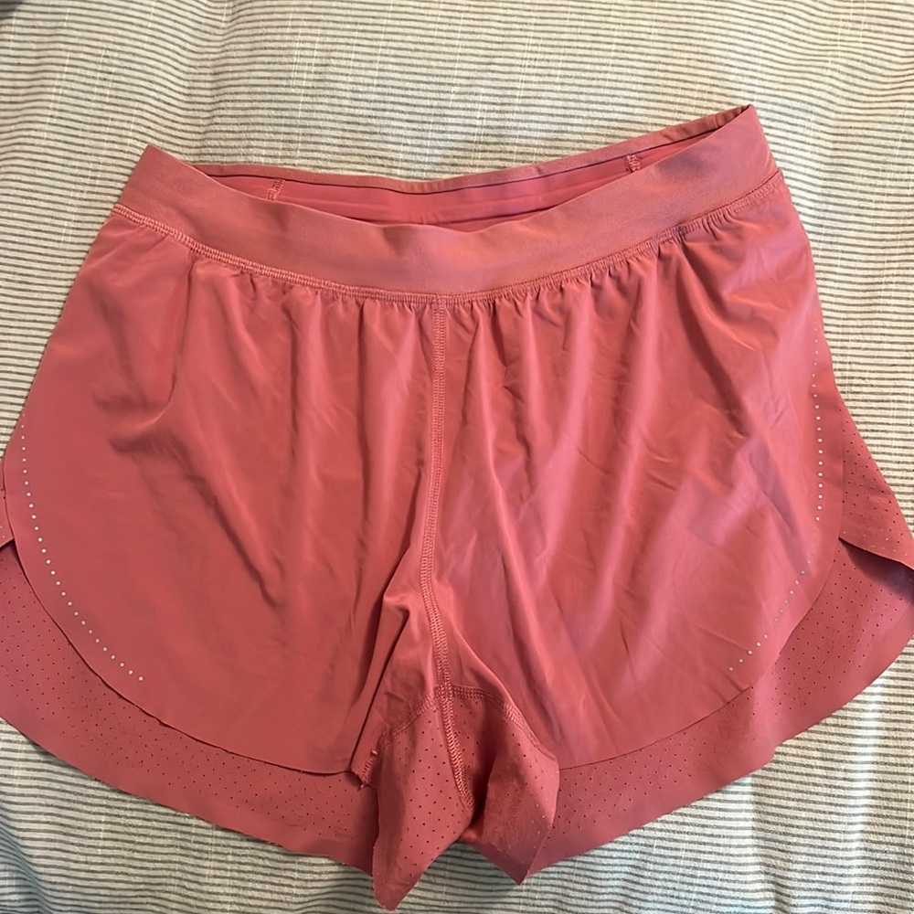 Find your pace pink shorts (fast and free older version) LINING CUT OUT **